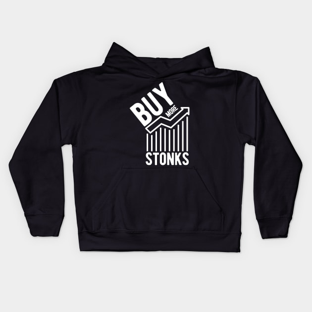 Buy More Stonks Kids Hoodie by blueduckstuff